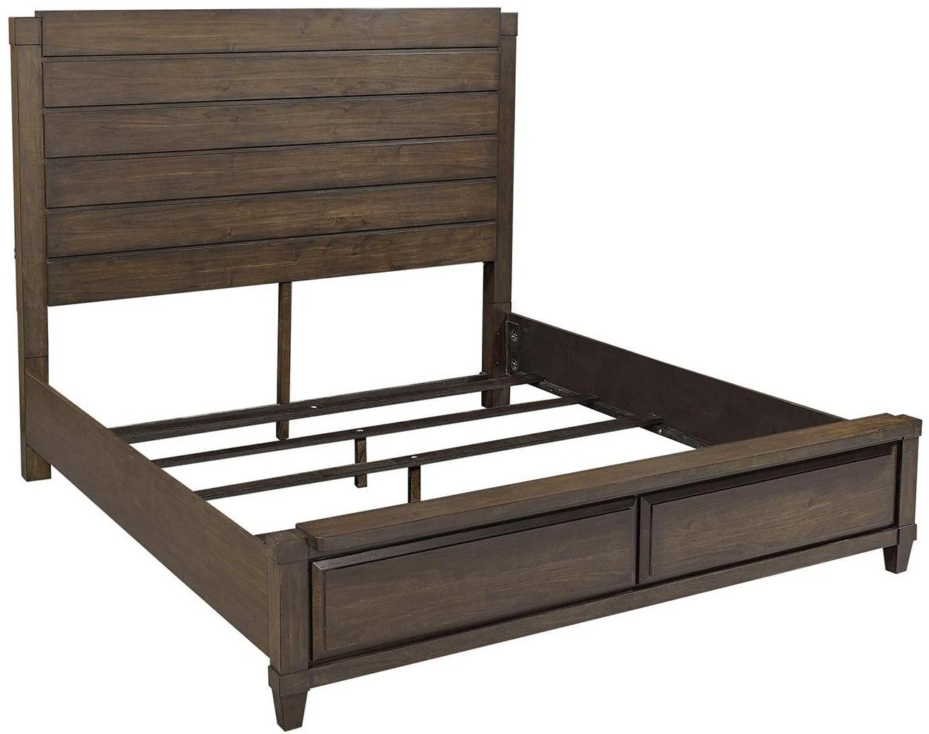 Aspenhome Easton Carlifornia King Panel Bed in Burnt Umber - Image 2