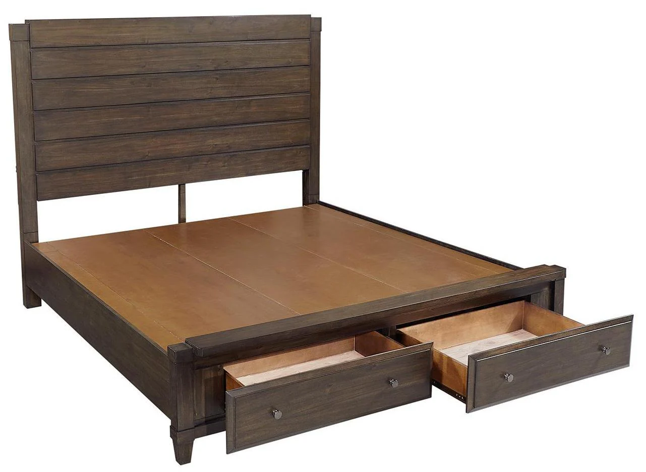 Aspenhome Easton Queen Storage Bed in Burnt Umber - Image 2