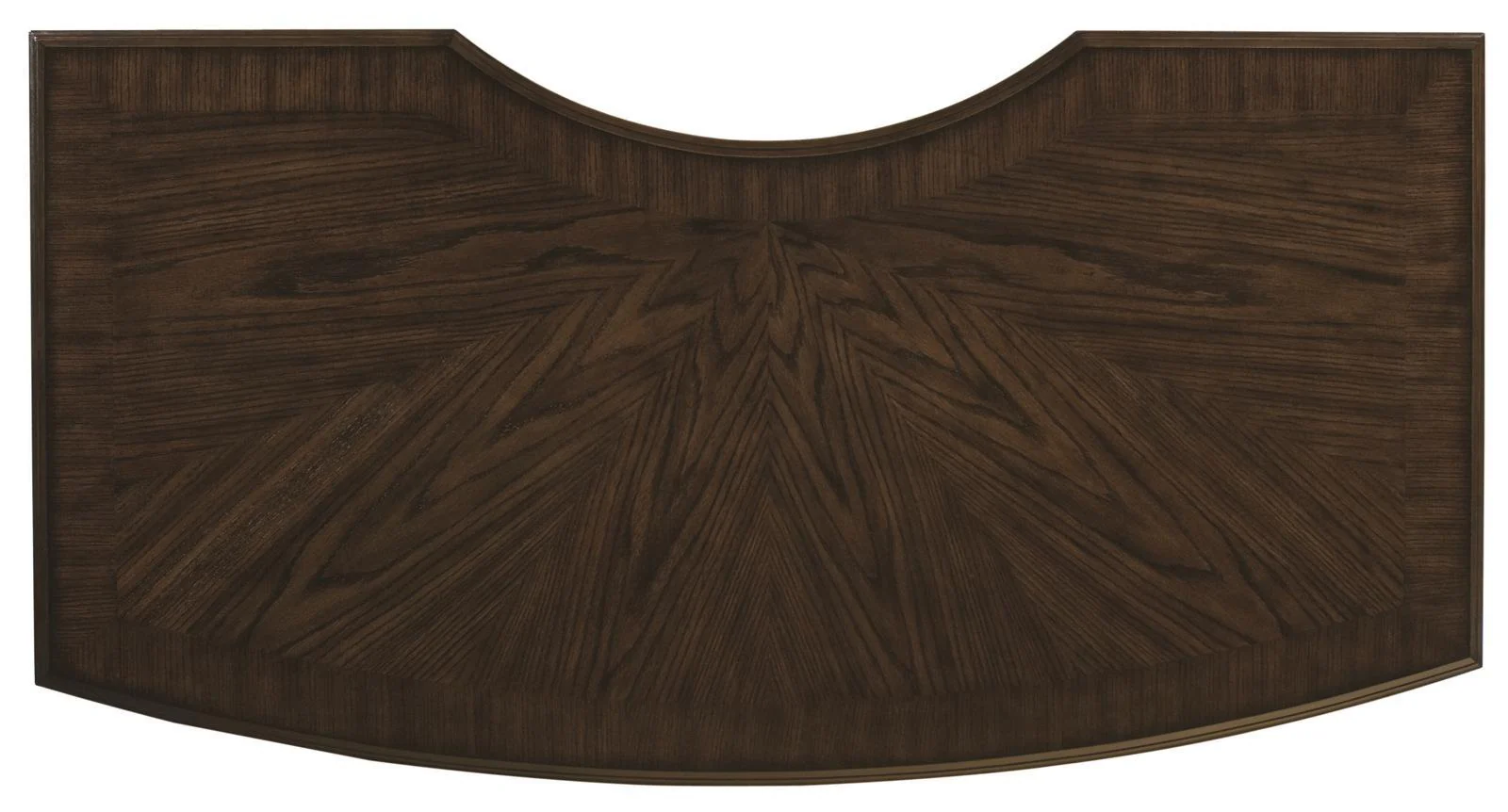 Aspenhome Essex 66" Curved Executive Desk in Molasses Brown - Image 3