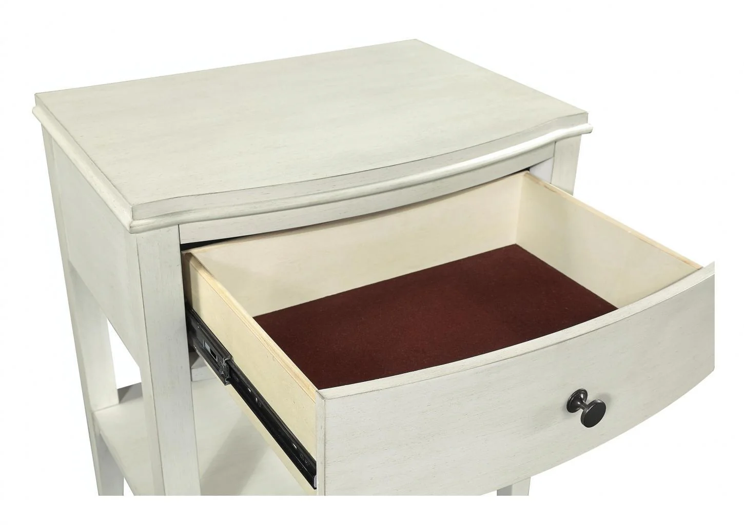 Aspenhome Furniture Charlotte 1 Drawer Nightstand in White - Image 2
