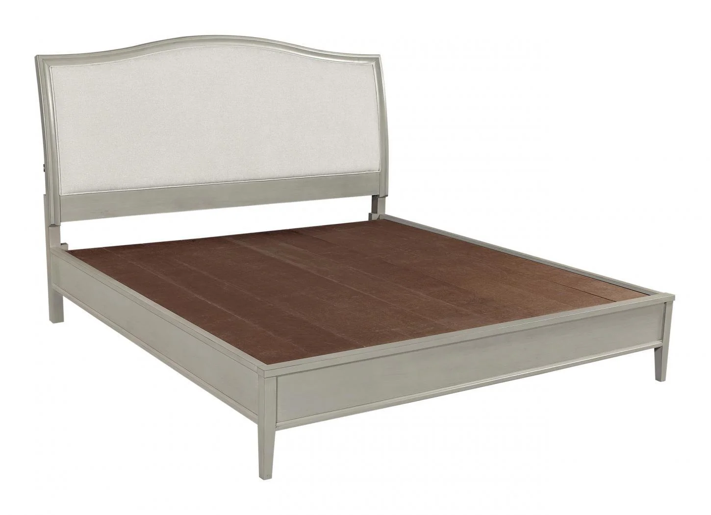 Aspenhome Furniture Charlotte California King Upholstered Sleigh Bed in Shale - Image 2