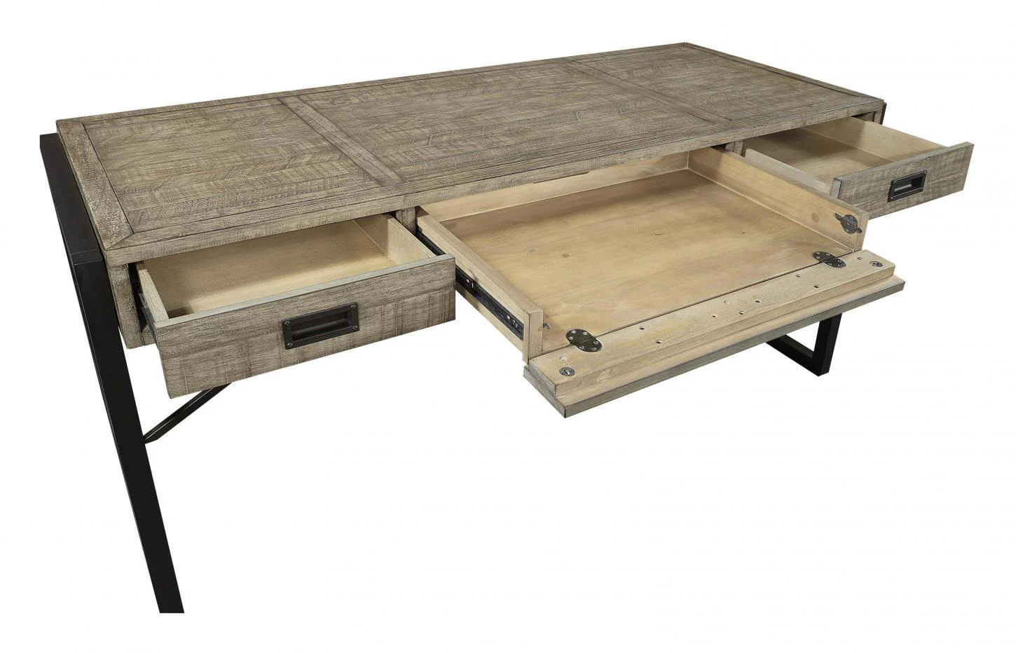 Aspenhome Furniture Grayson Writing Desk in Cinder Grey - Image 2