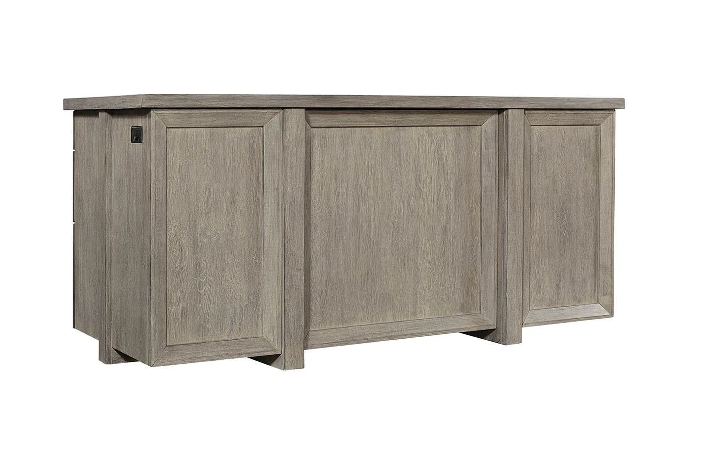 Aspenhome Furniture Platinum 66" Executive Desk in Gray Linen - Image 2