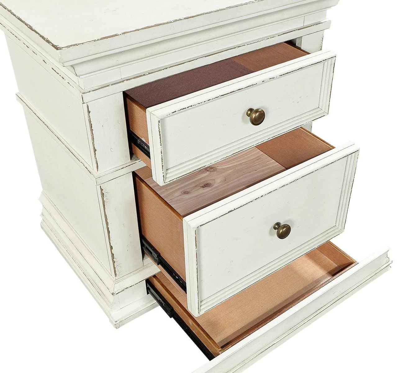 Aspenhome Granville 2 Drawer Nightstand in Vintage White - Image 2