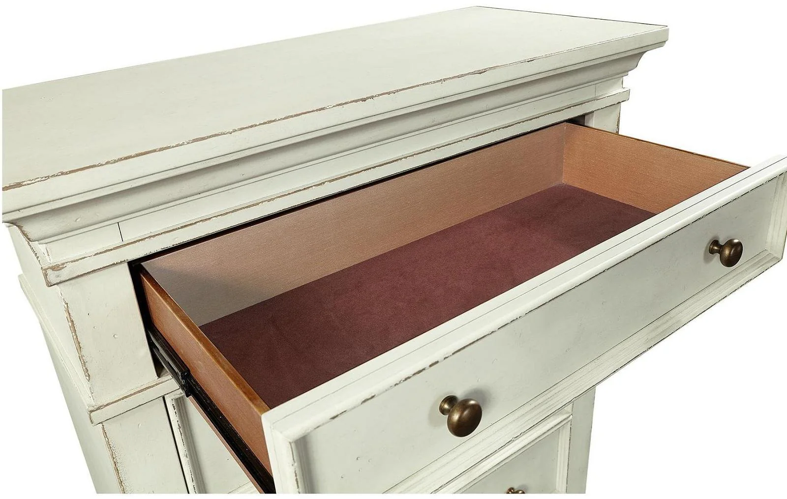 Aspenhome Granville 5 Drawer Chest in Vintage White - Image 4