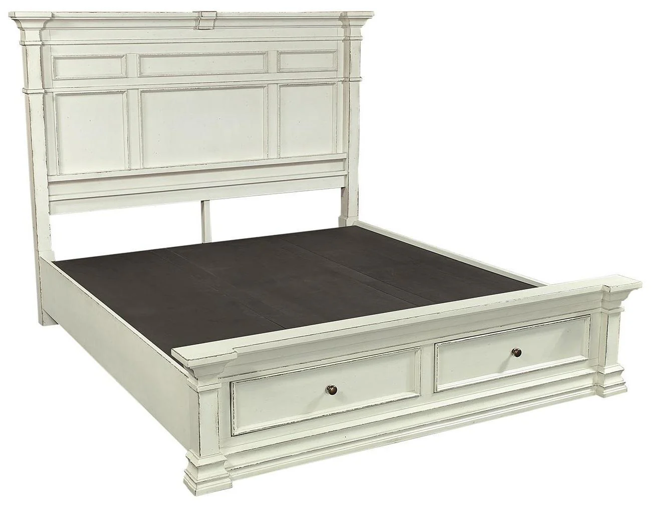 Aspenhome Granville California King Storage Bed in Vintage White - Image 2