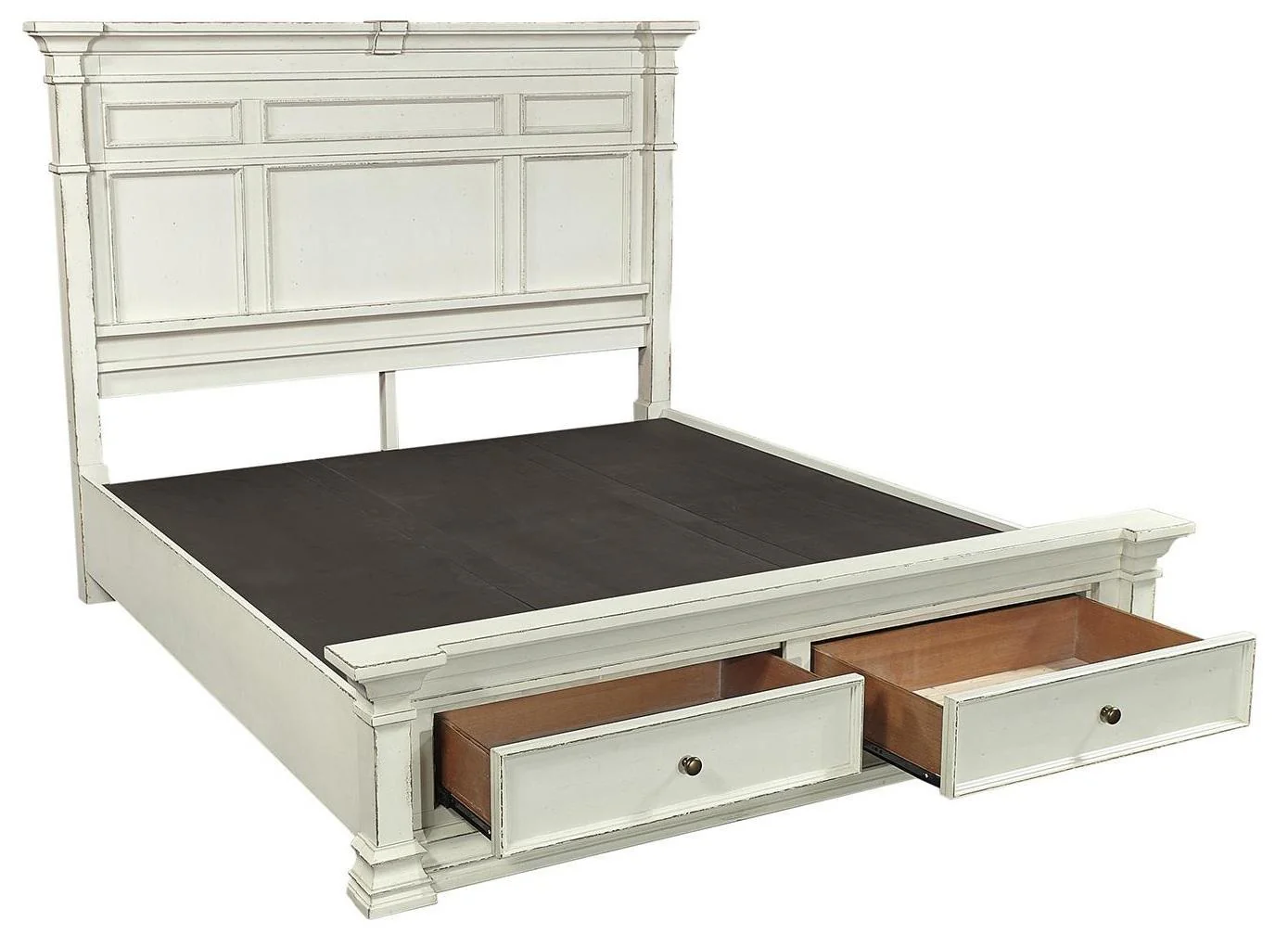 Aspenhome Granville Queen Storage Bed in Vintage White - Image 3