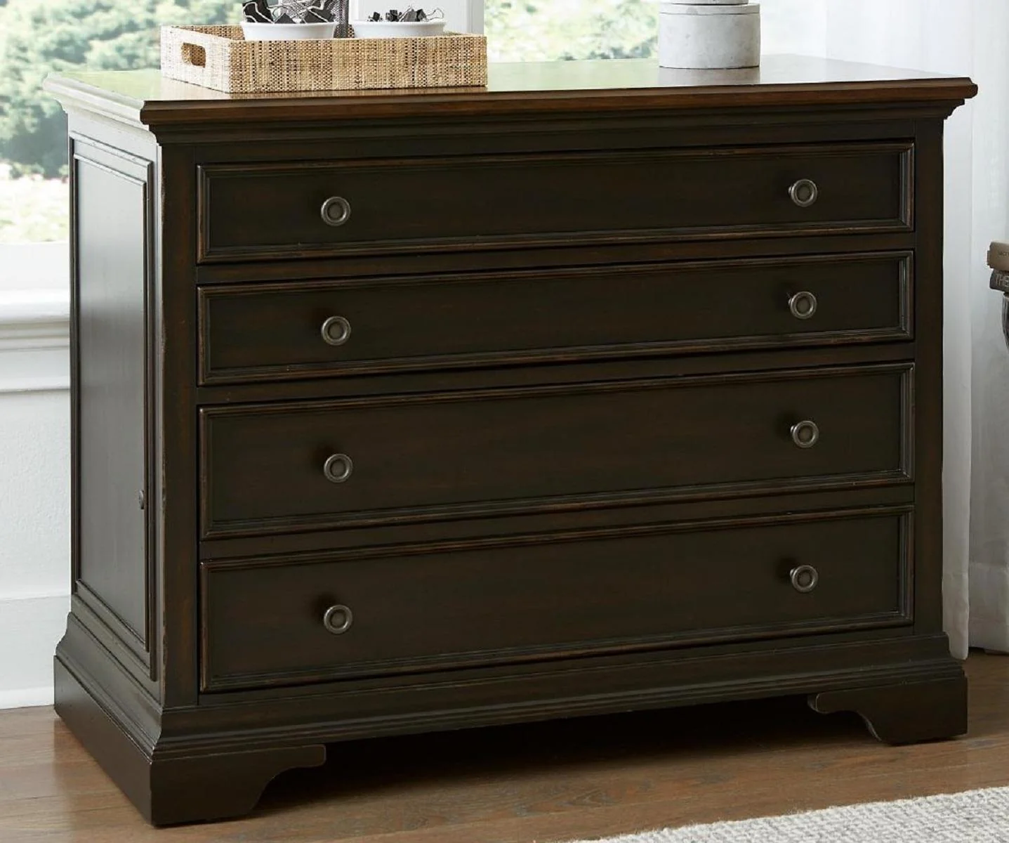 Aspenhome Hampton Combo File in Black Cherry - Image 2