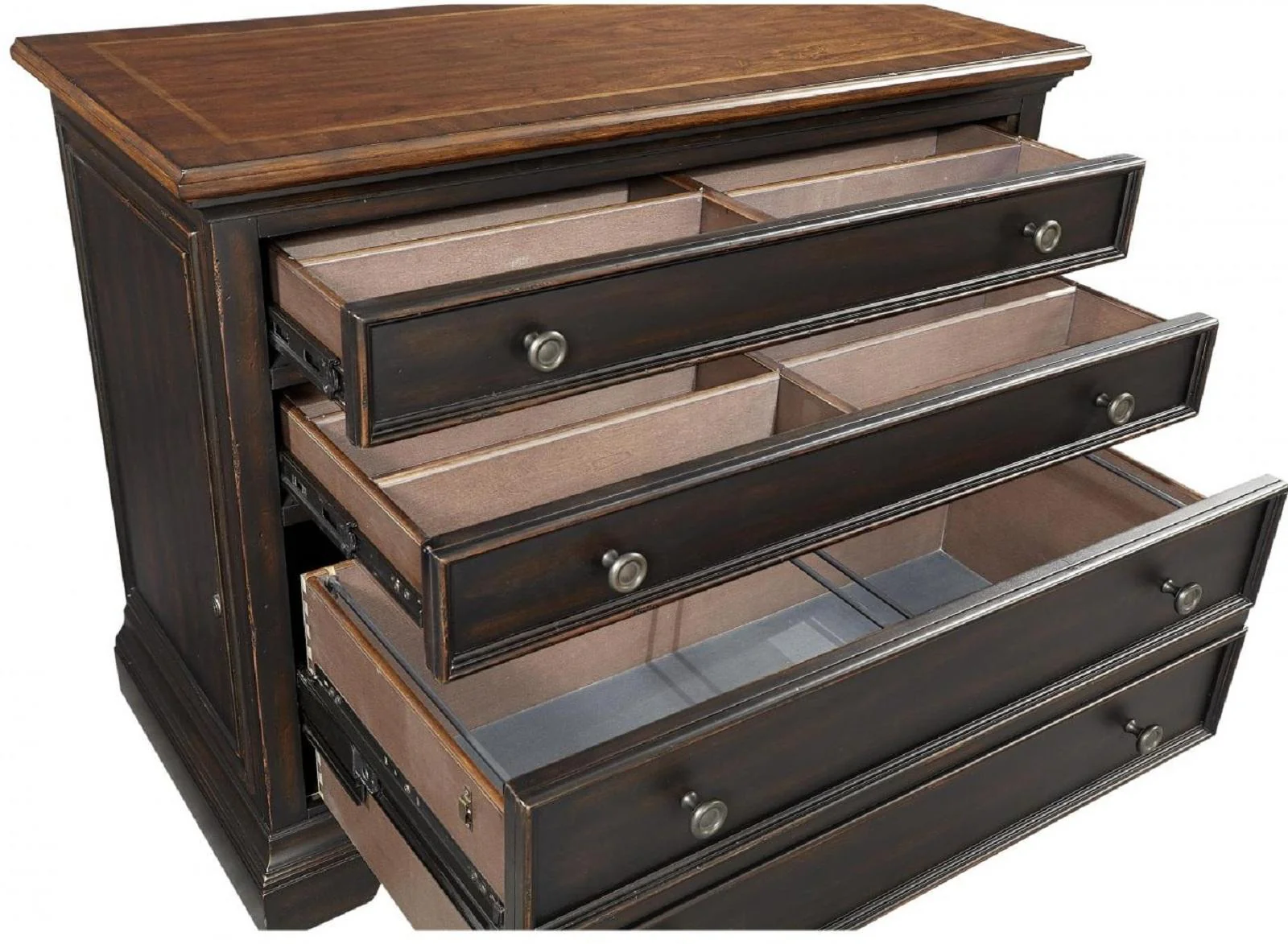 Aspenhome Hampton Combo File in Black Cherry - Image 3
