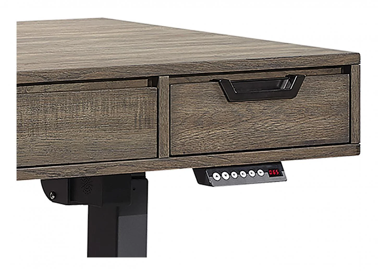 Aspenhome Harper Point 60" Adjustable Lift Top Desk in Grey - Image 3