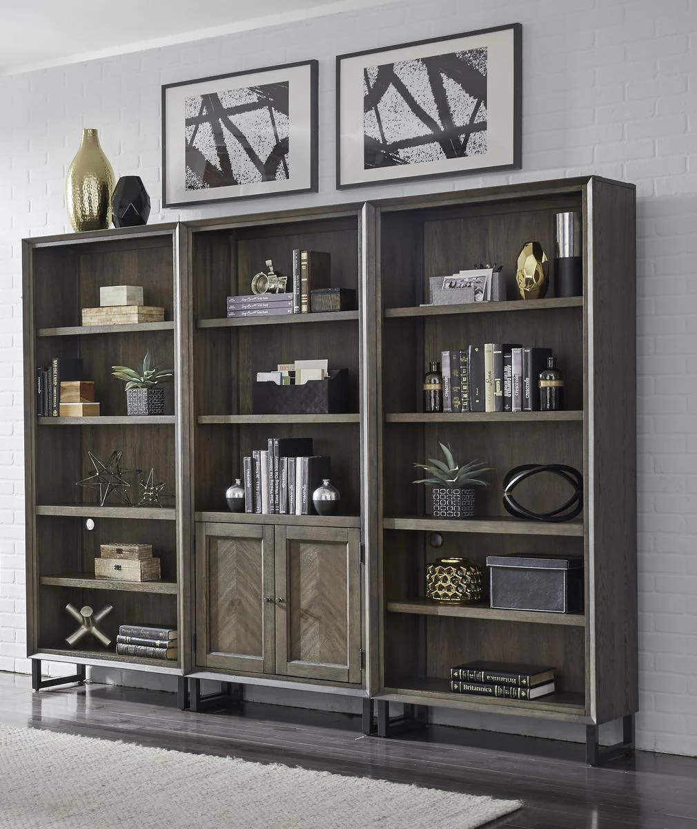 Aspenhome Harper Point Door Bookcase in Fossil - Image 3