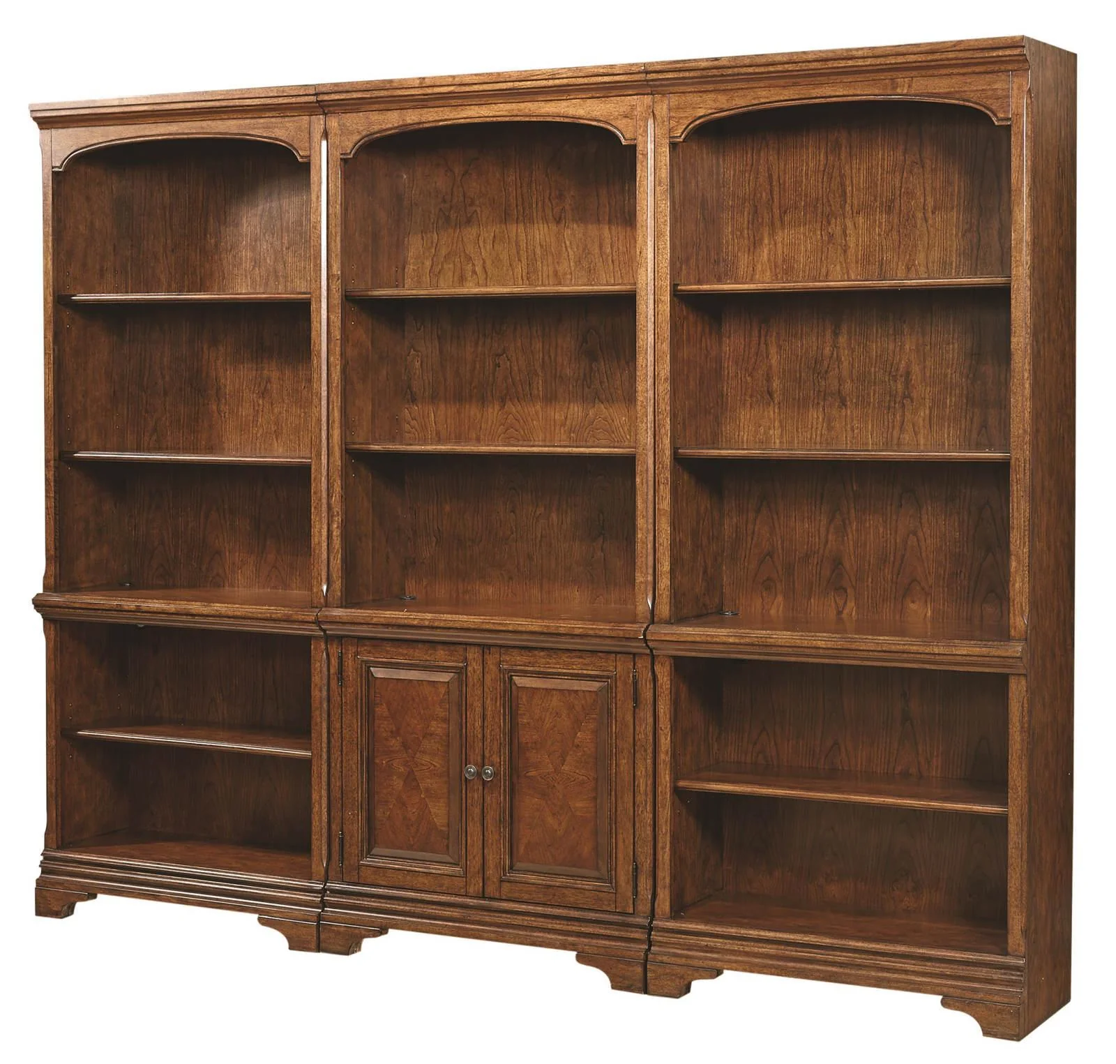 Aspenhome Hawthorne Door Bookcase in Brown Cherry - Image 3