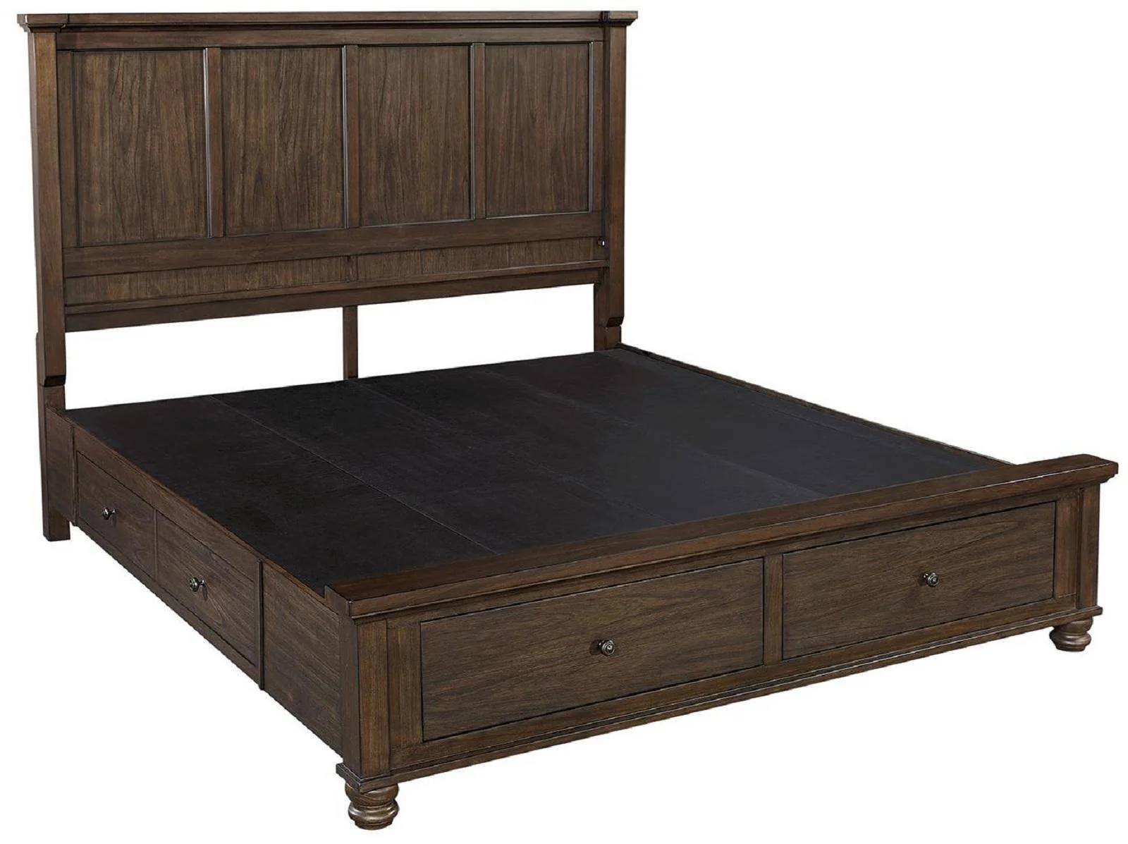 Aspenhome Hudson Valley King Panel Side Storage Bed in Chestnut - Image 2