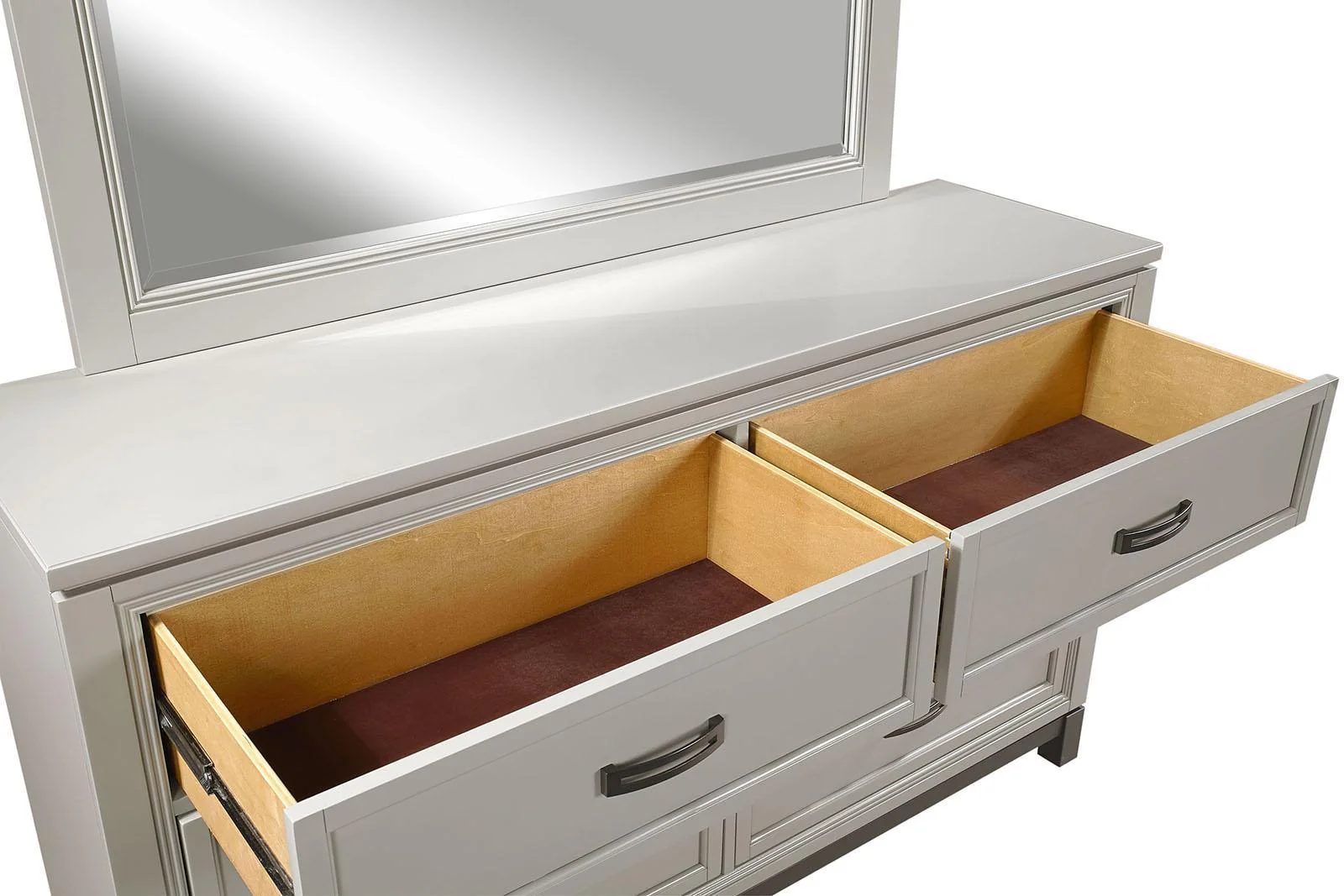 Aspenhome Hyde Park 6 Drawer Dresser in Light Gray - Image 2