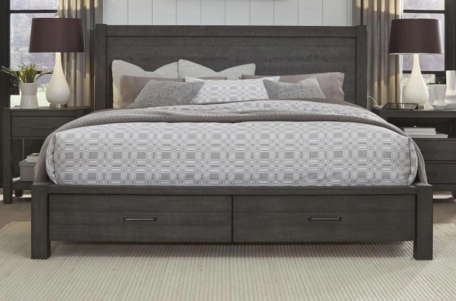 Aspenhome Mill Creek King Storage Bed in Carob - Image 3