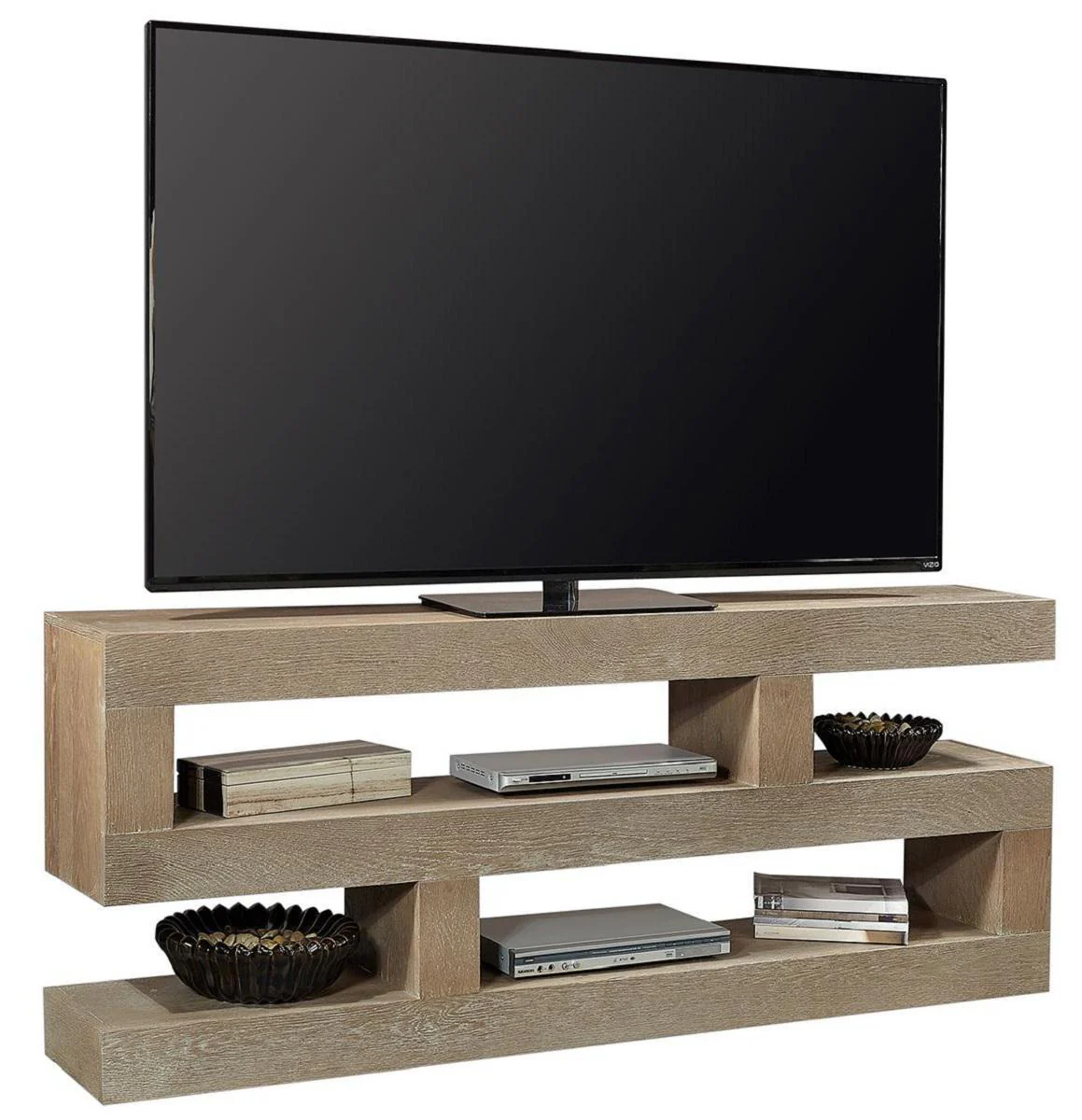 Aspenhome Nova Oak 74" S Console Table in English Taupe - Image 2