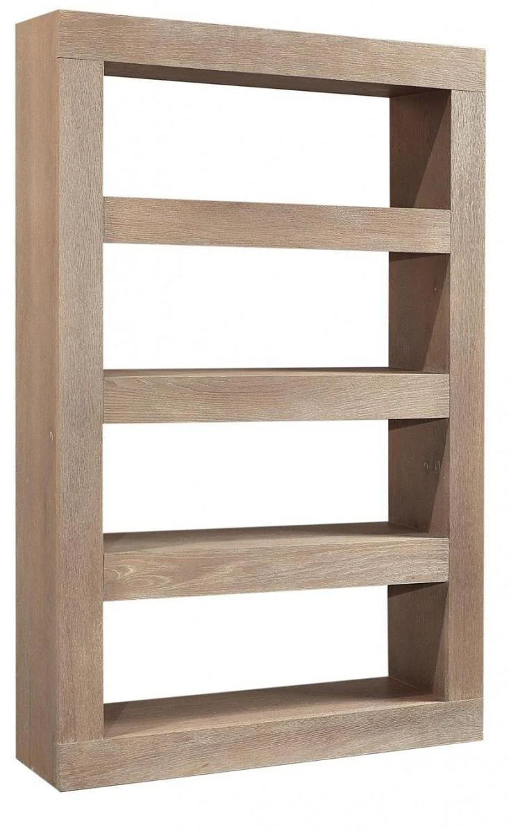 Aspenhome Nova Oak 83" Open Display Case in English Taupe - Image 2