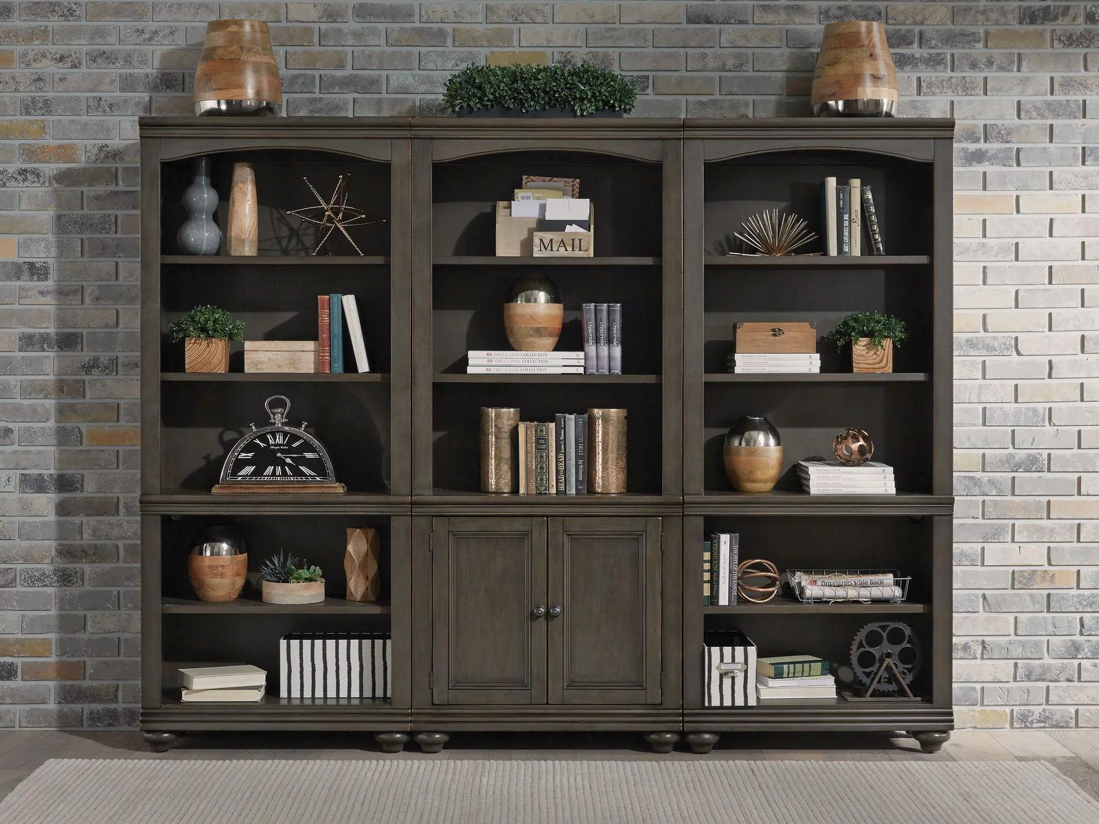Aspenhome Oxford Bookcase in Peppercorn - Image 2