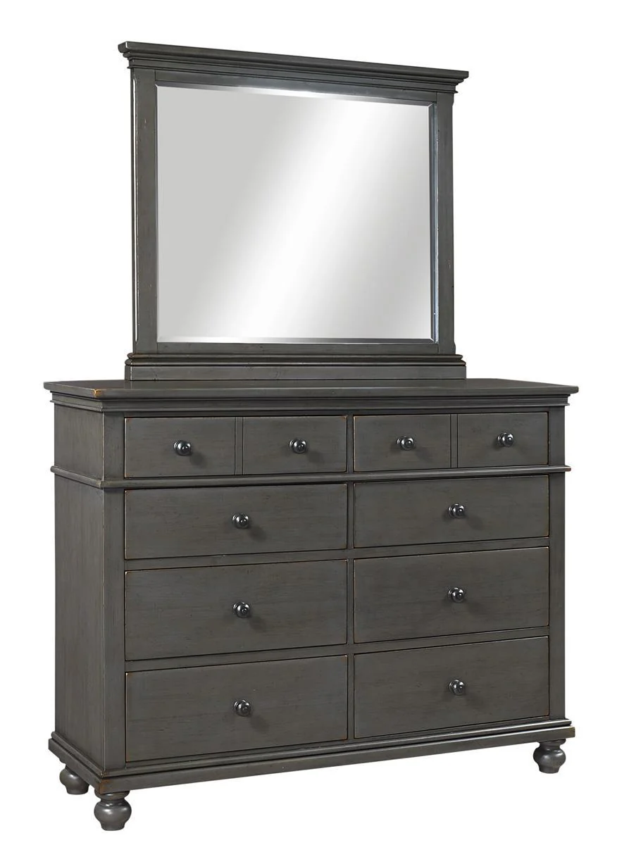 Aspenhome Oxford Landscape Mirror in Peppercorn - Image 2