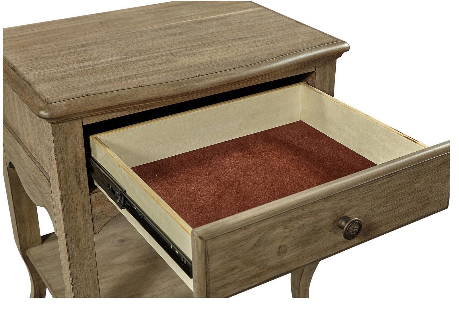 Aspenhome Provence 1 Drawer Nightstand in Patine - Image 2