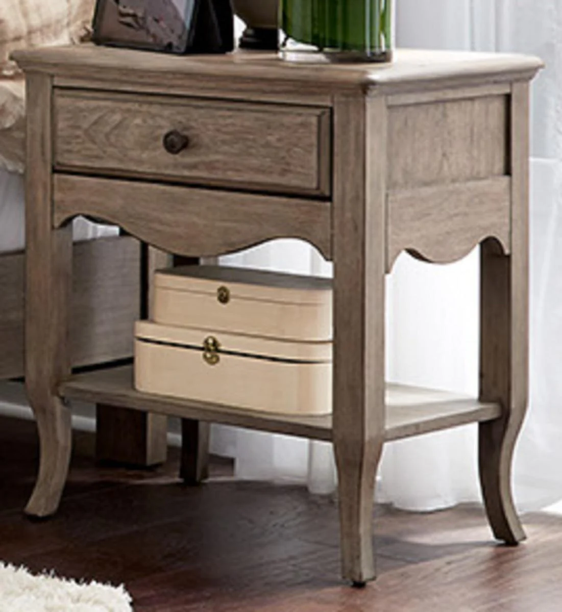 Aspenhome Provence 1 Drawer Nightstand in Patine - Image 3