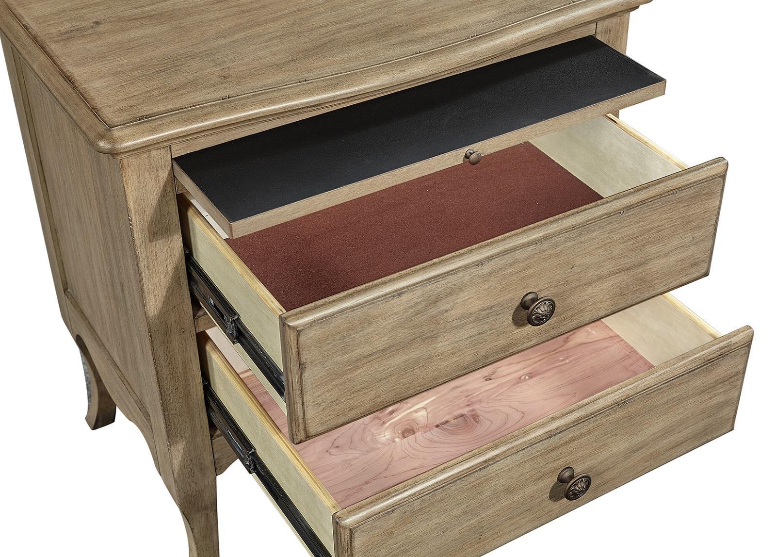 Aspenhome Provence 2 Drawer Nightstand in Patine - Image 2