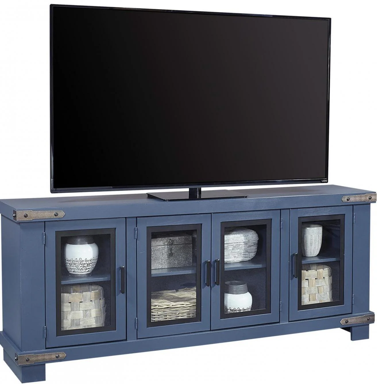 Aspenhome Sawyer 78"Console and Hutch in Malta Blue - Image 3