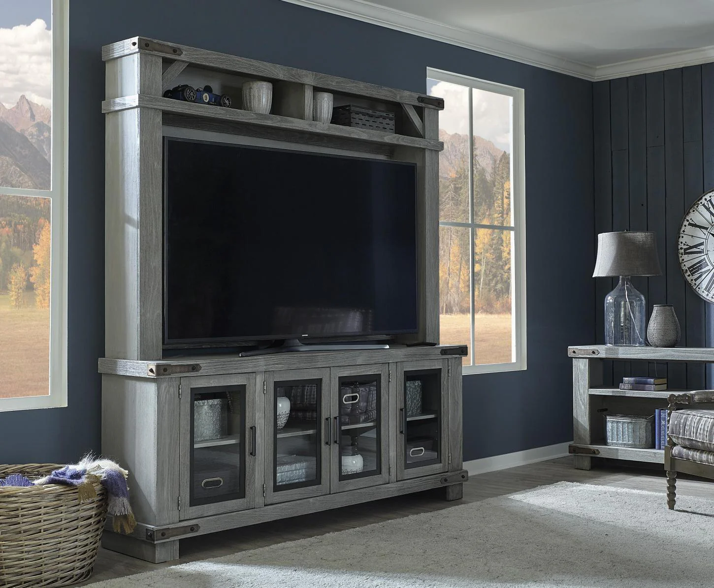 Aspenhome Sawyer 78"Console in Lighthouse Grey - Image 2
