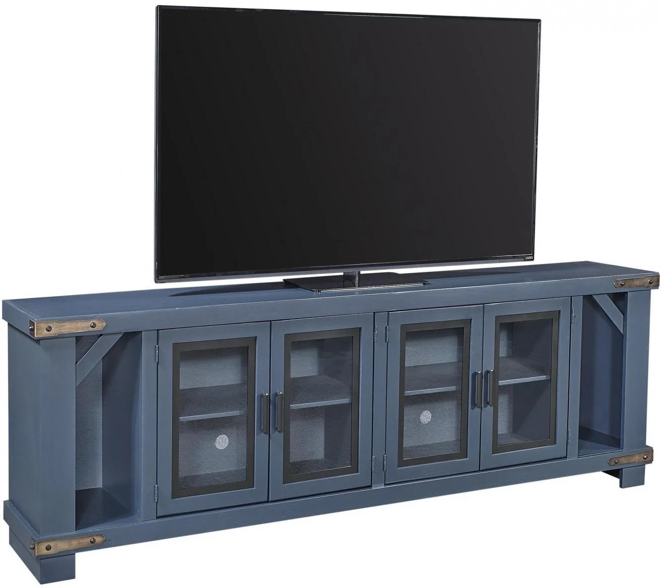 Aspenhome Sawyer 98"Console and Hutch in Malta Blue - Image 4