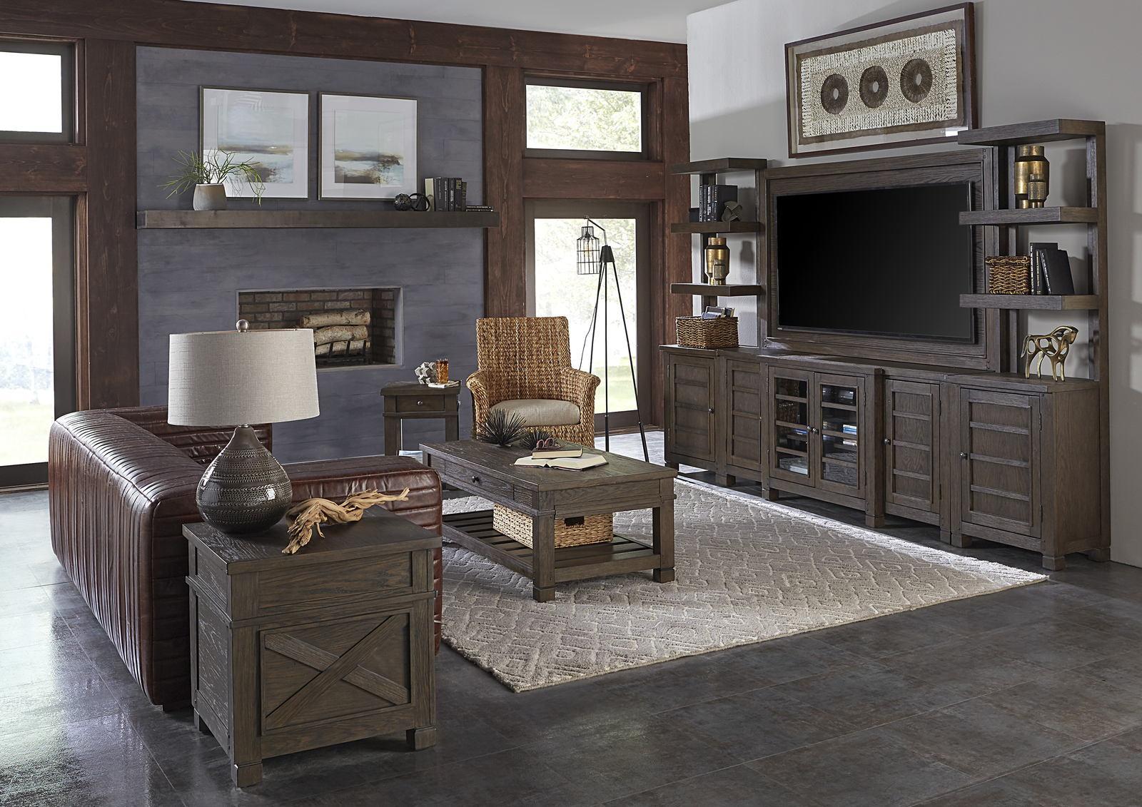 Aspenhome Tucker 75" Console Wall in Bark - Image 3