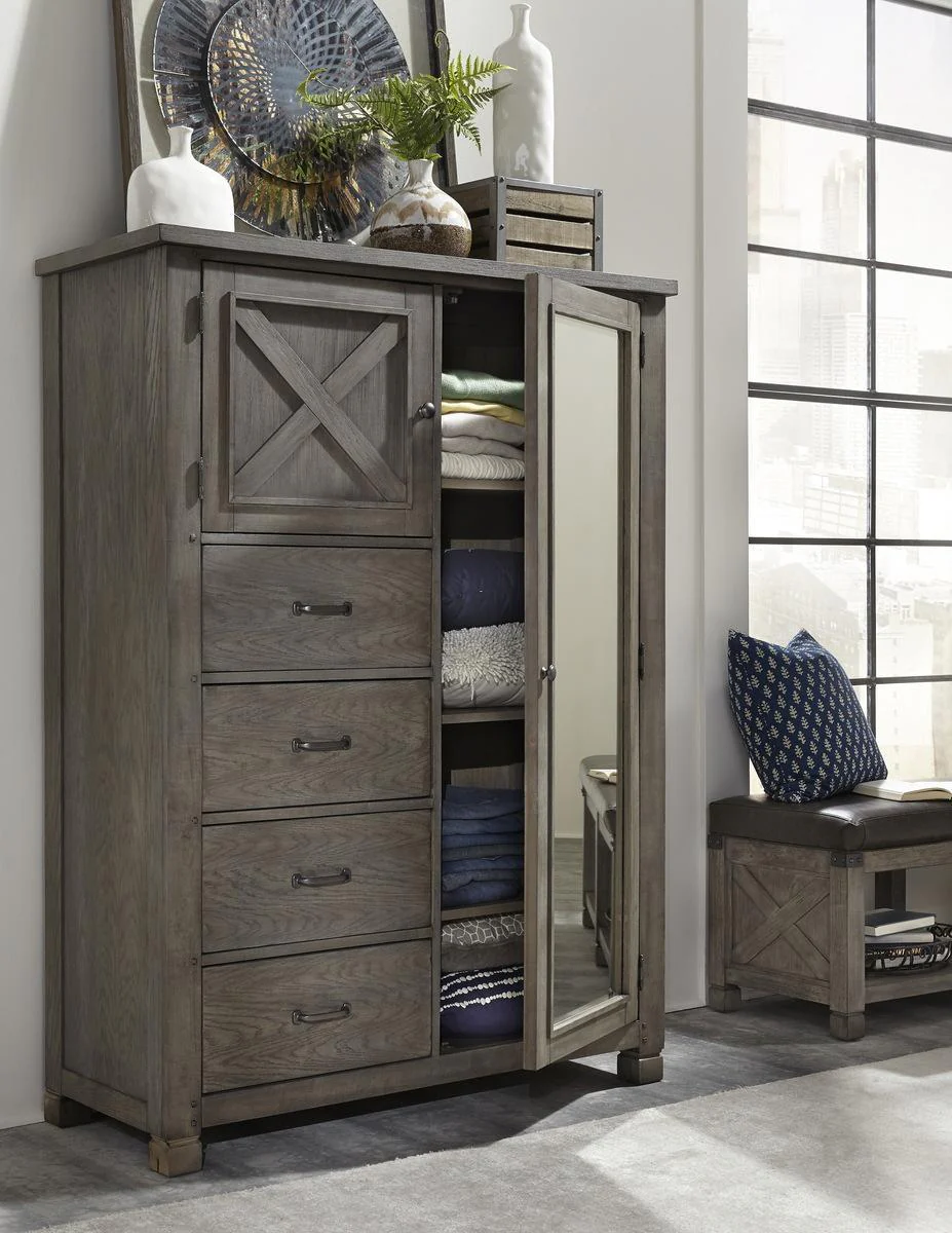 Aspenhome Tucker Chiffarobe in Stone - Image 2