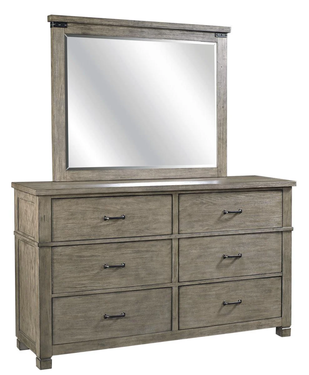 Aspenhome Tucker Landscape Mirror in Stone - Image 3