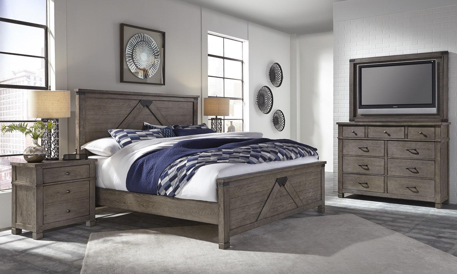Aspenhome Tucker Queen Panel Bed in Stone - Image 2