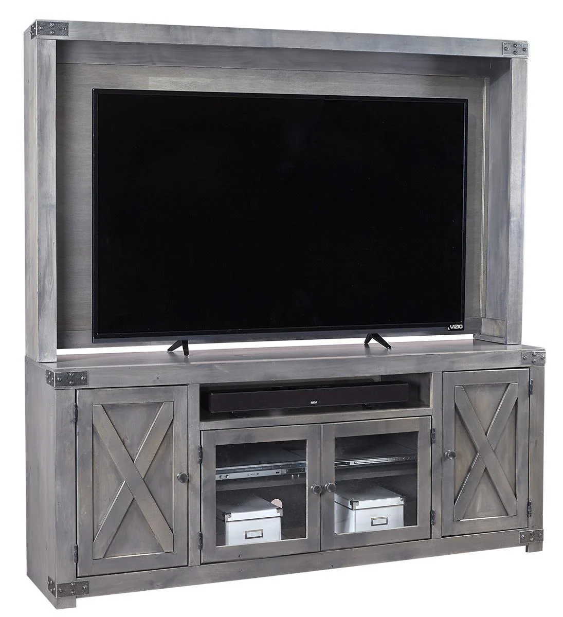 Aspenhome Urban Farmhouse 72" Hutch in Grey - Image 2