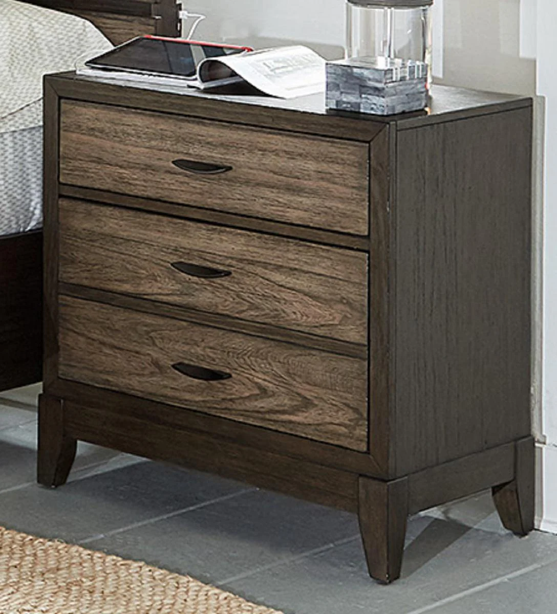 Aspenhome Westlake 3 Drawer Nightstand in Portobello - Image 3
