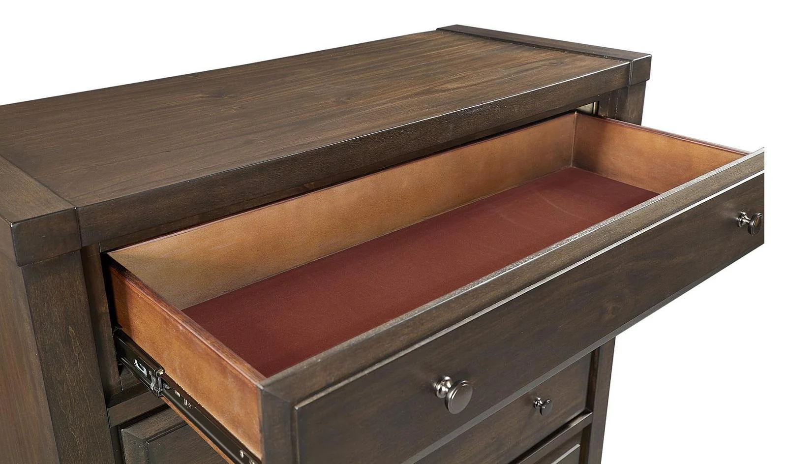 Asphenhome Easton 5 Drawer Chest in Burnt Umber - Image 2