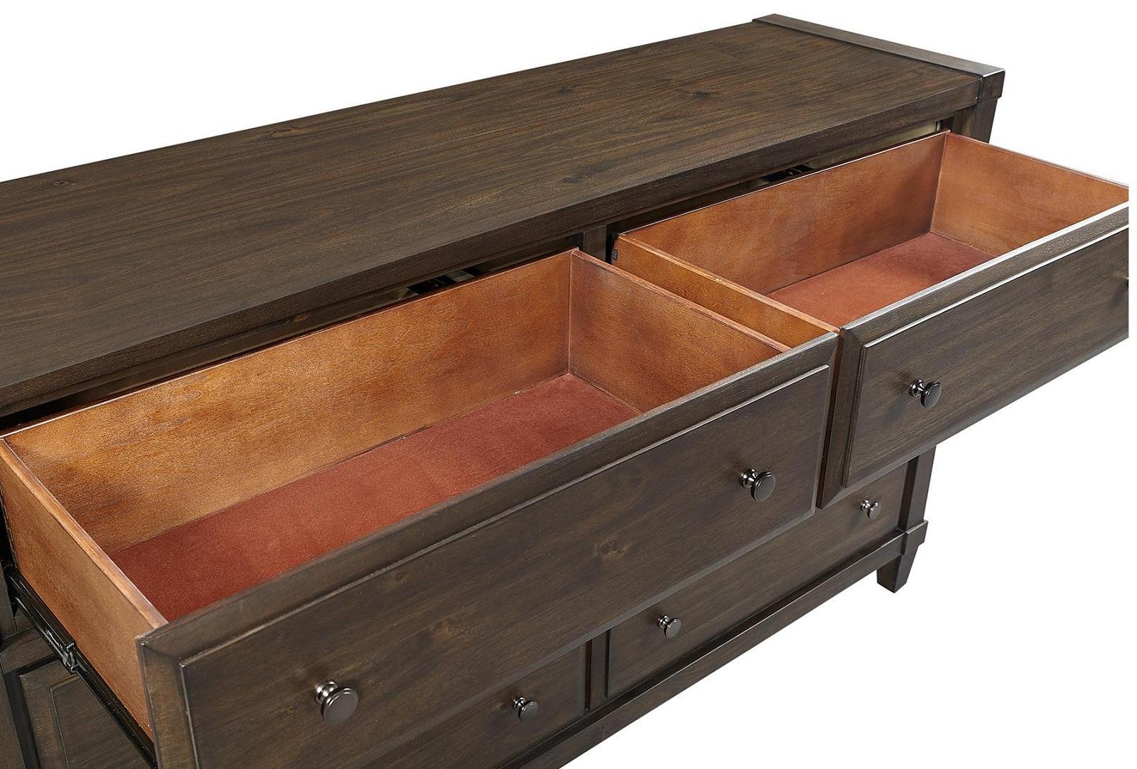 Asphenhome Easton 6 Drawer Dresser in Burnt Umber - Image 3