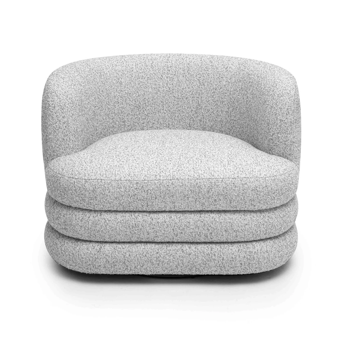 Astor Light Grey Swivel Hotel Lounge Chair - Image 3