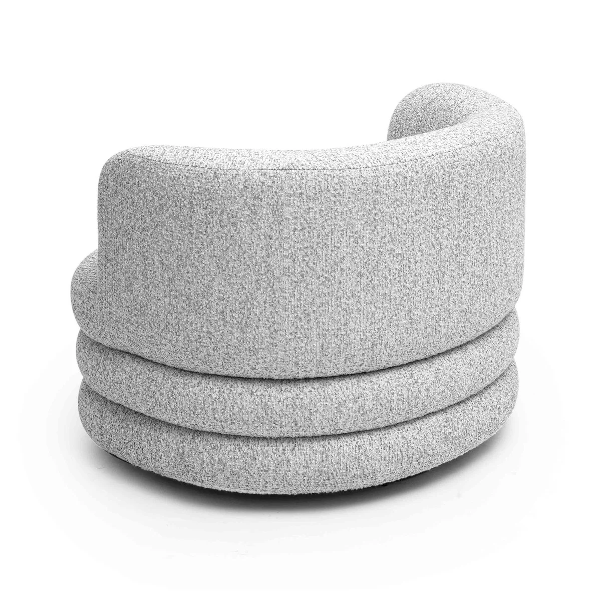 Astor Light Grey Swivel Hotel Lounge Chair - Image 4