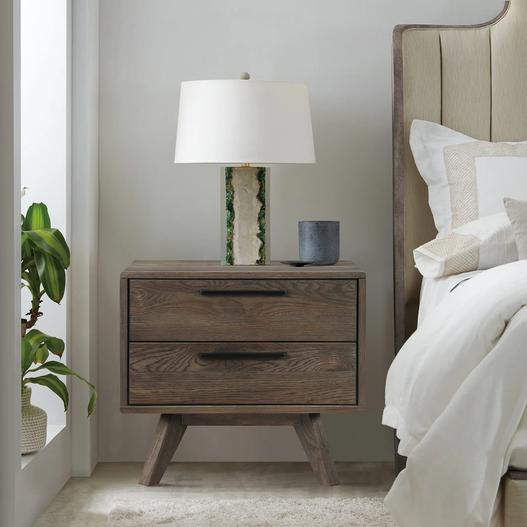 Astoria Oak 2 Drawer Nightstand - Image 11
