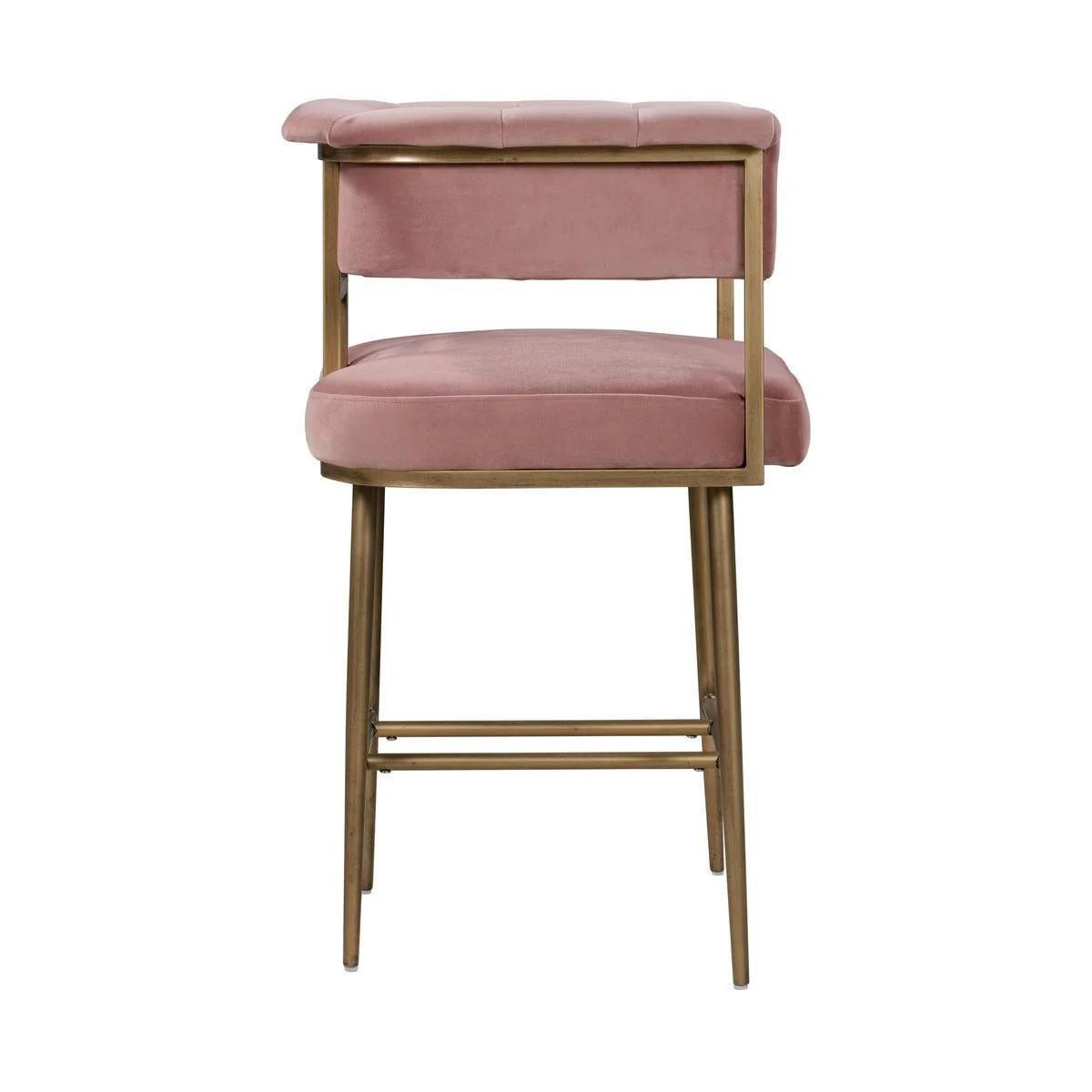 Astrid Blush Velvet Counter Stool - Image 5