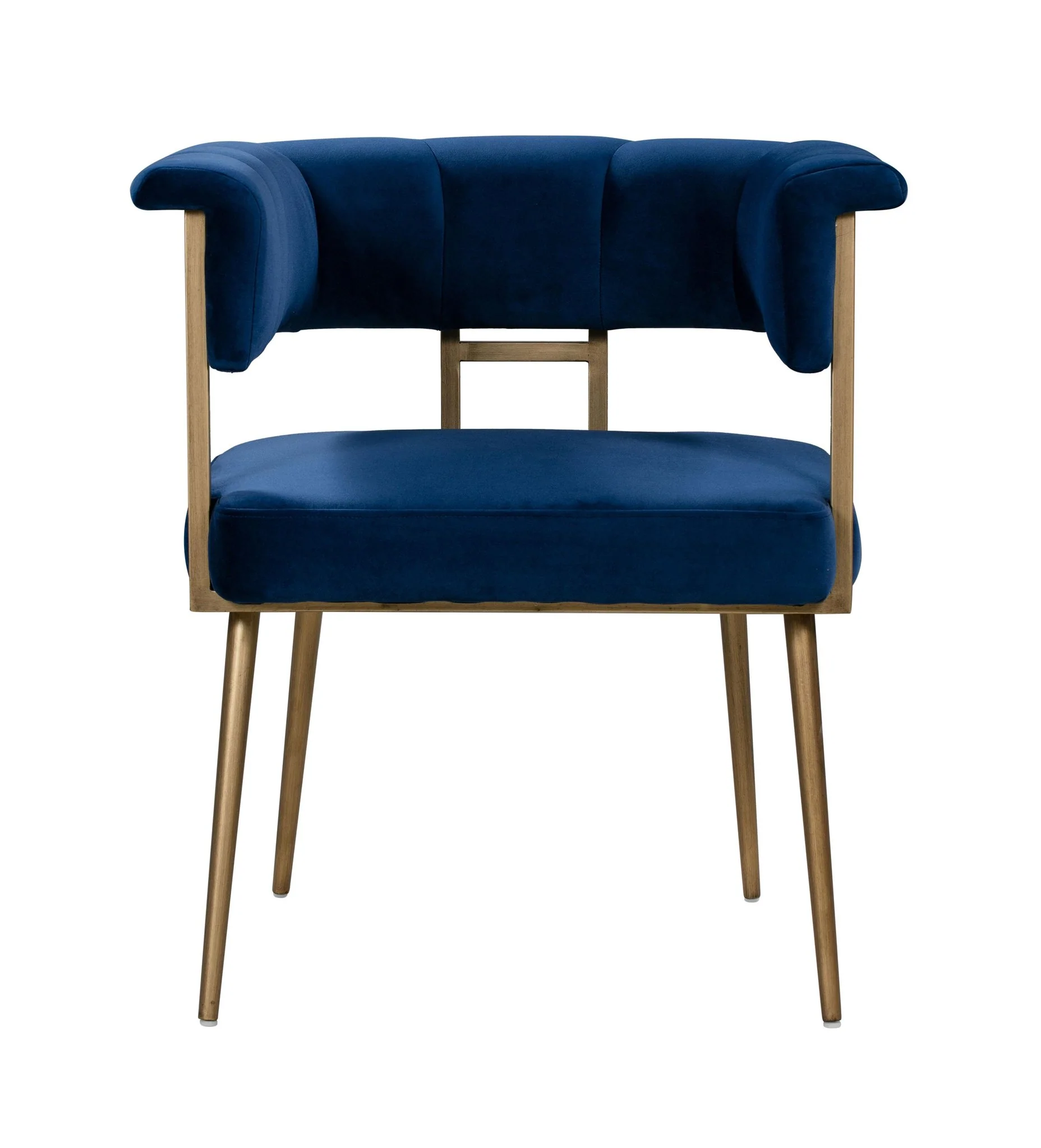 Astrid Navy Velvet Chair - Image 3