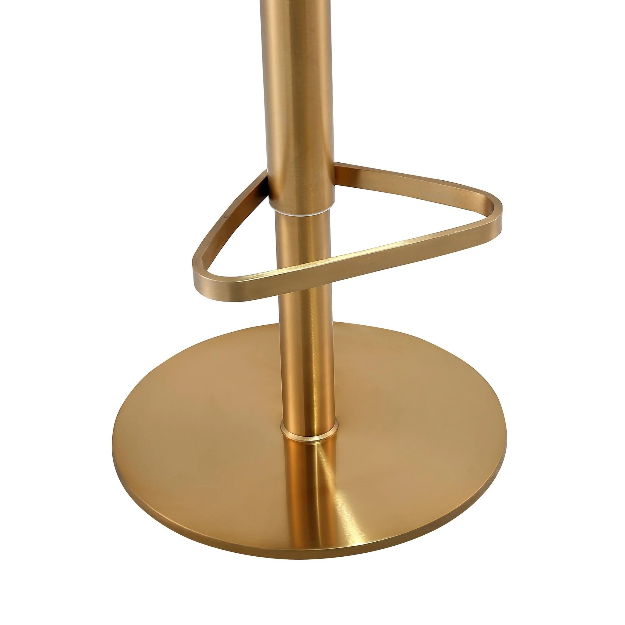 Astro Malachite Green Performance Vegan Leather and Gold  Adjustable Stool - Image 7