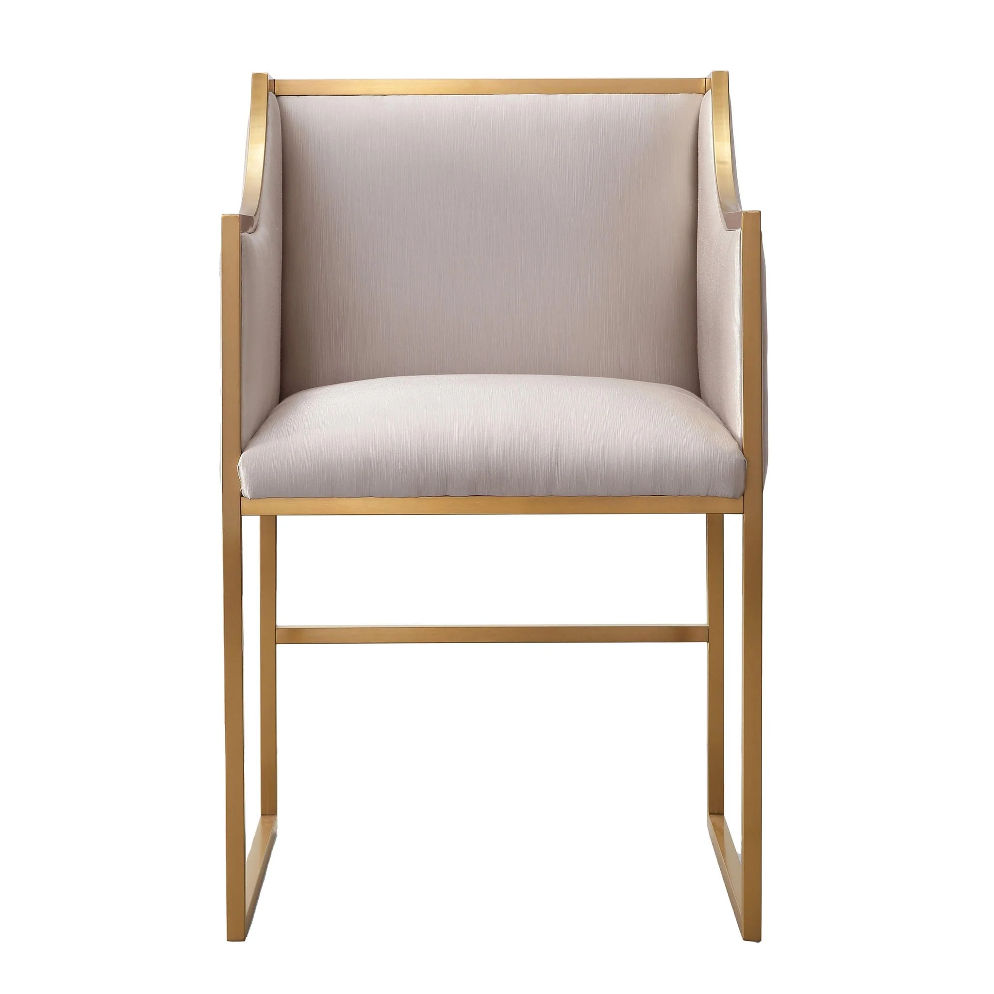 Atara Cream Velvet Gold Chair - Image 3