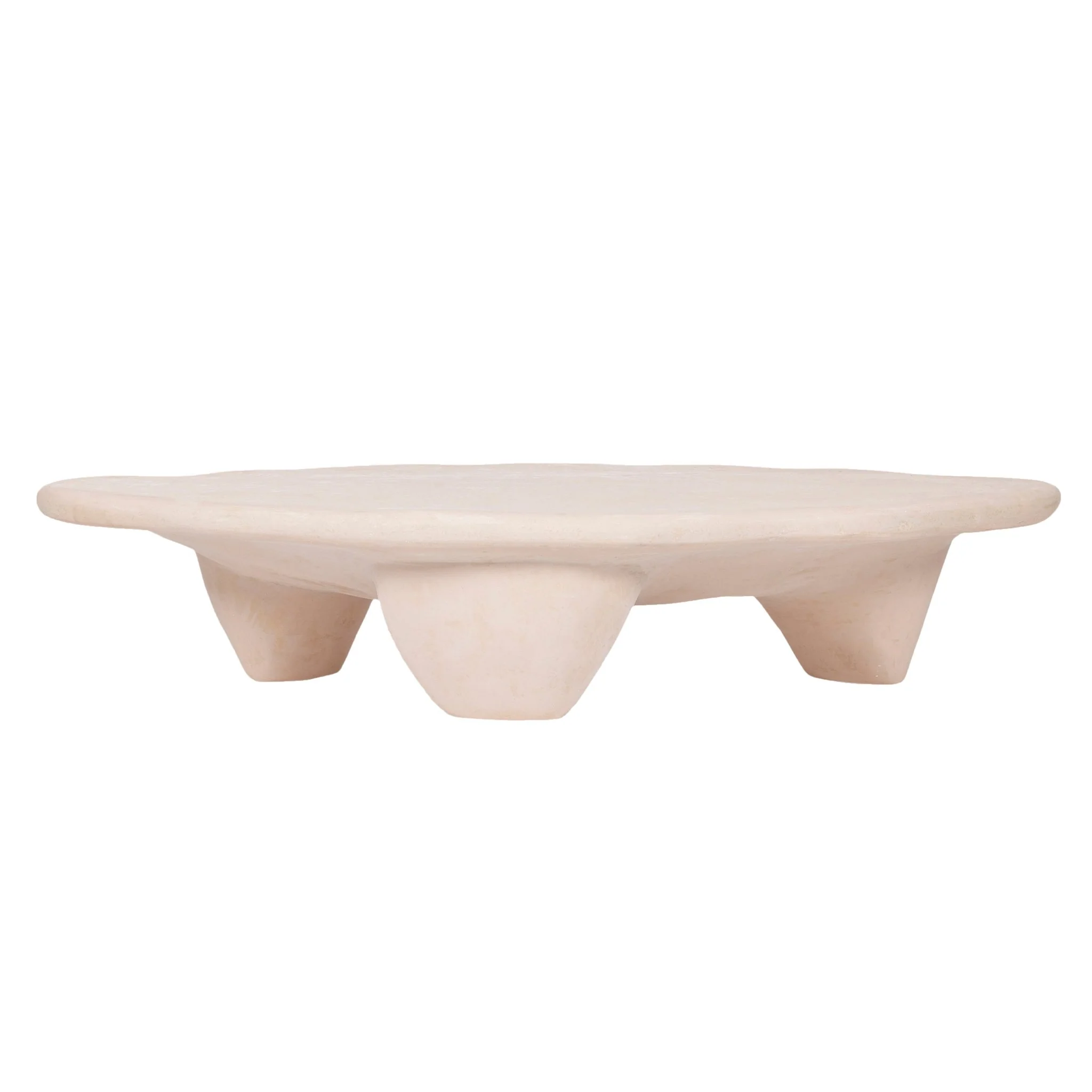 Athen Nude Faux Stone Coffee Table - Image 3