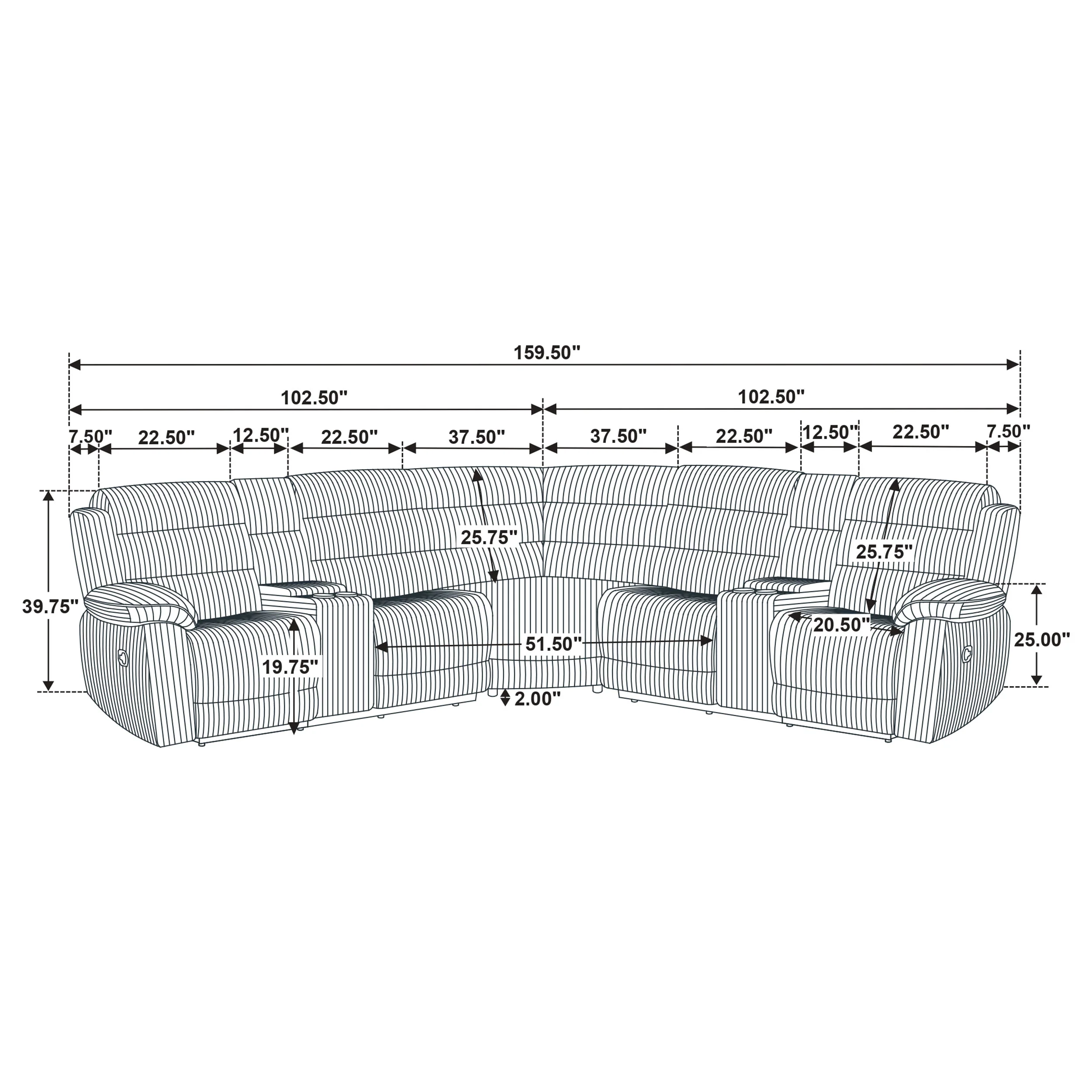 Atkinson Reclining Sectional Sofa - Image 24