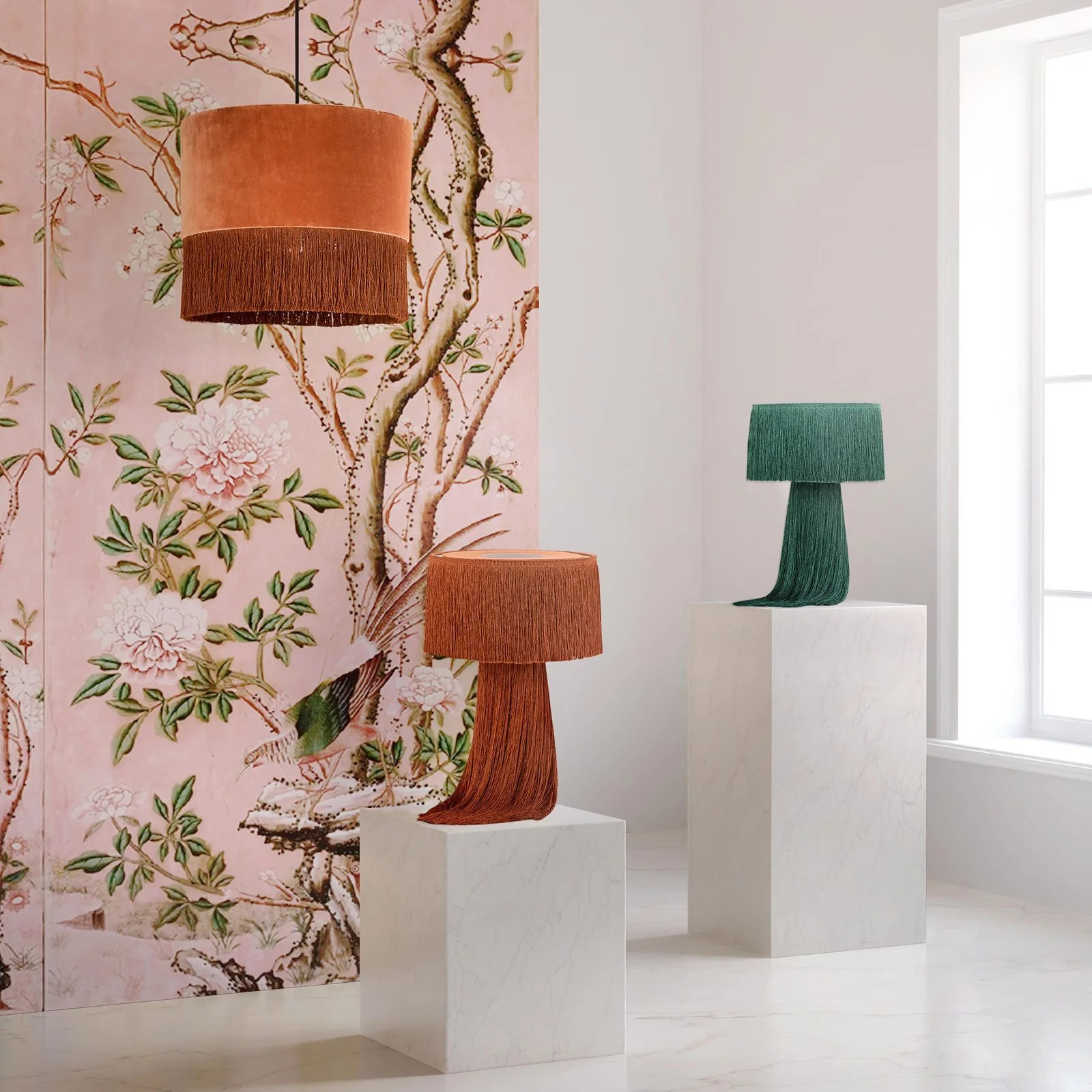 Atolla Brick Tassel Table Lamp - Image 2