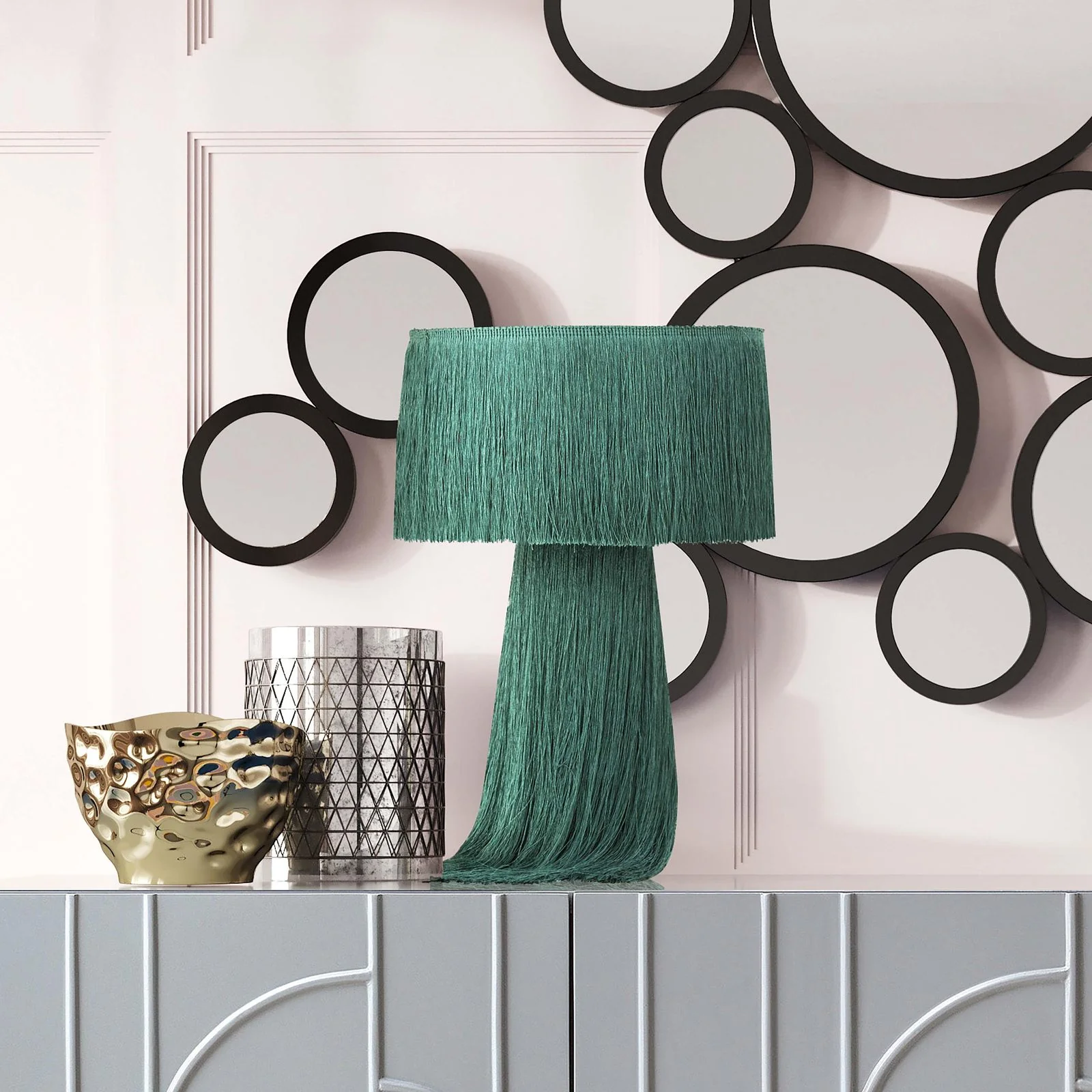 Atolla Emerald Tassel Table Lamp - Image 8