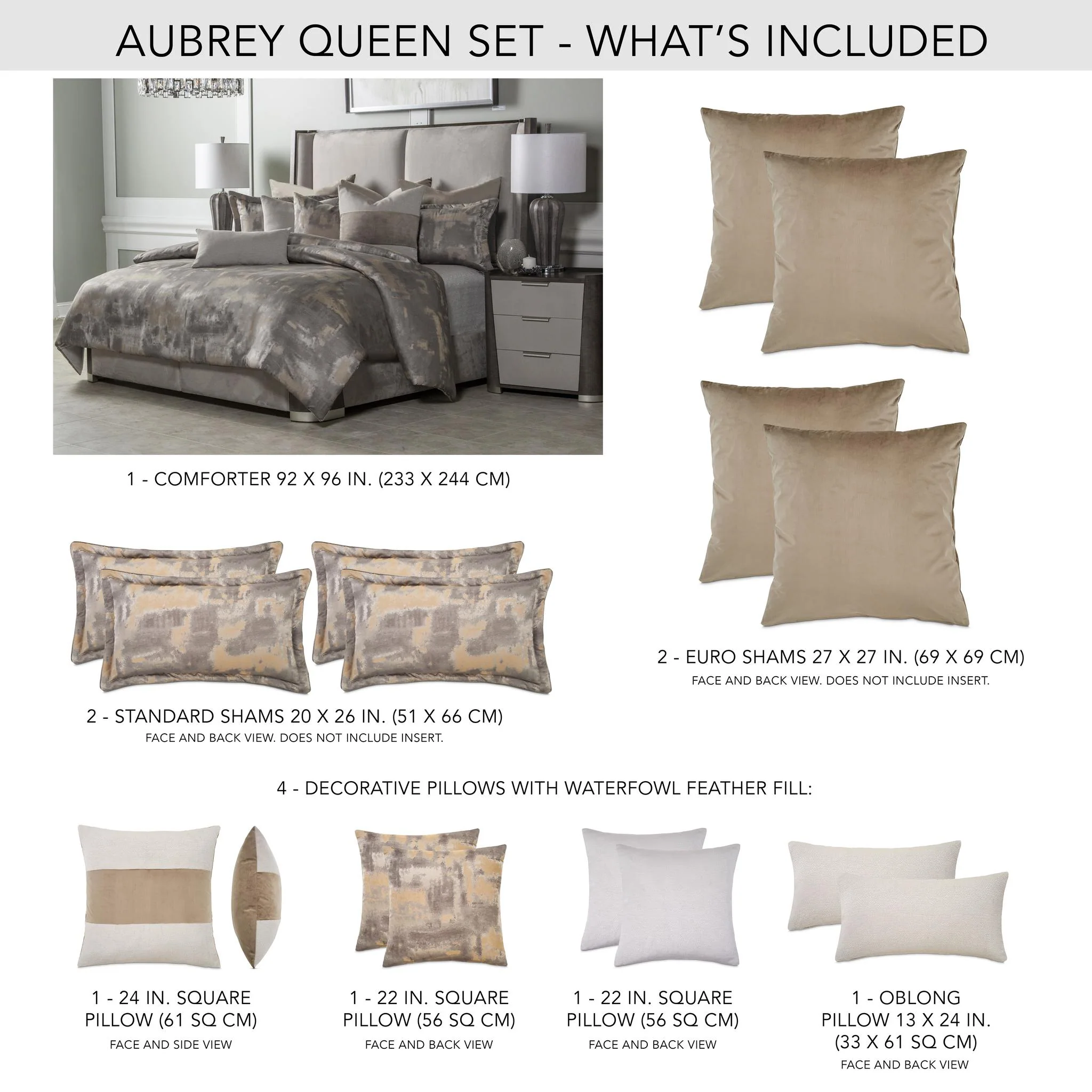 Aubrey 9-Piece Queen Comforter Set - Patina - Image 27