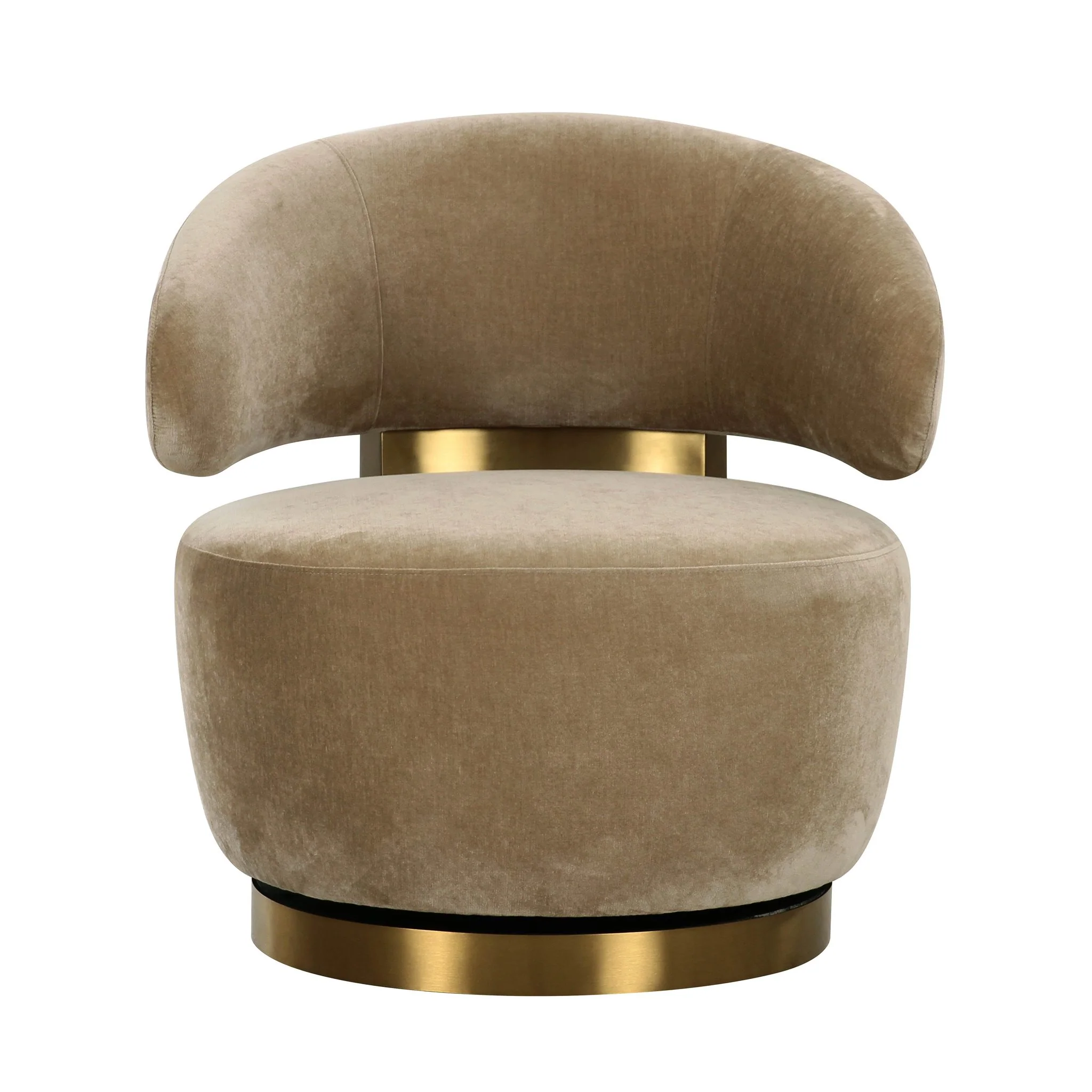 Austin Oat Recycled Fabric Swivel Chair - Image 3